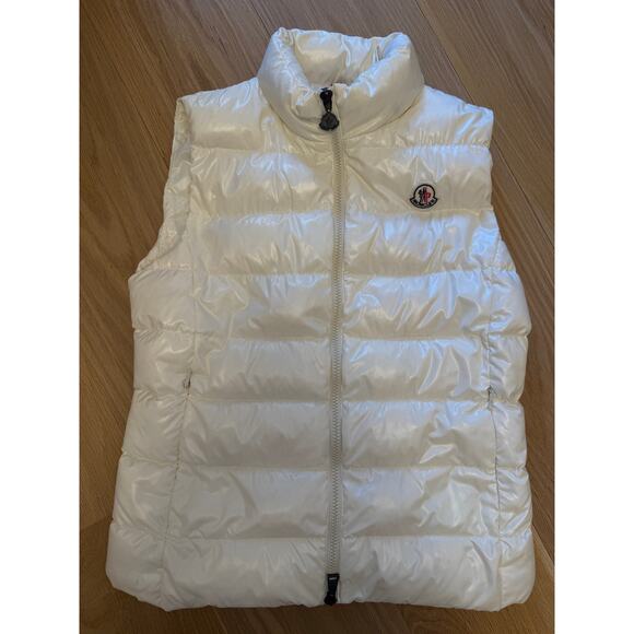 Moncler Puffer Down Ghany Gilet Vest White Size 1 (Small) $1025 - Picture 2 of 10